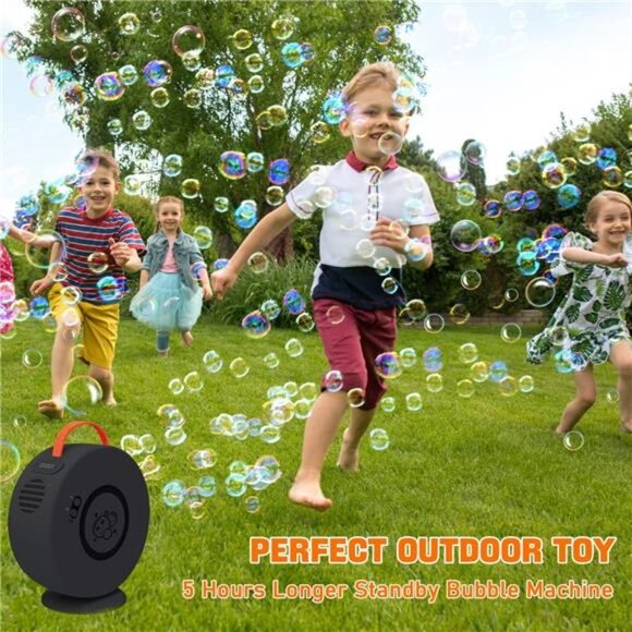 Bubble Machine Automatic Bubble Blower for Kids Rechargeable Battery Portable Bu - Picture 1 of 6